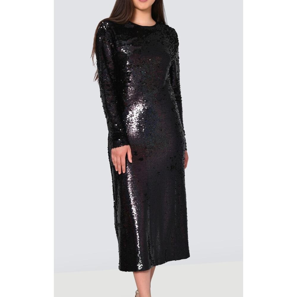 MCQ Alexander McQueen Dress Women IT 36 Sequin Black luxury Party Evening Event